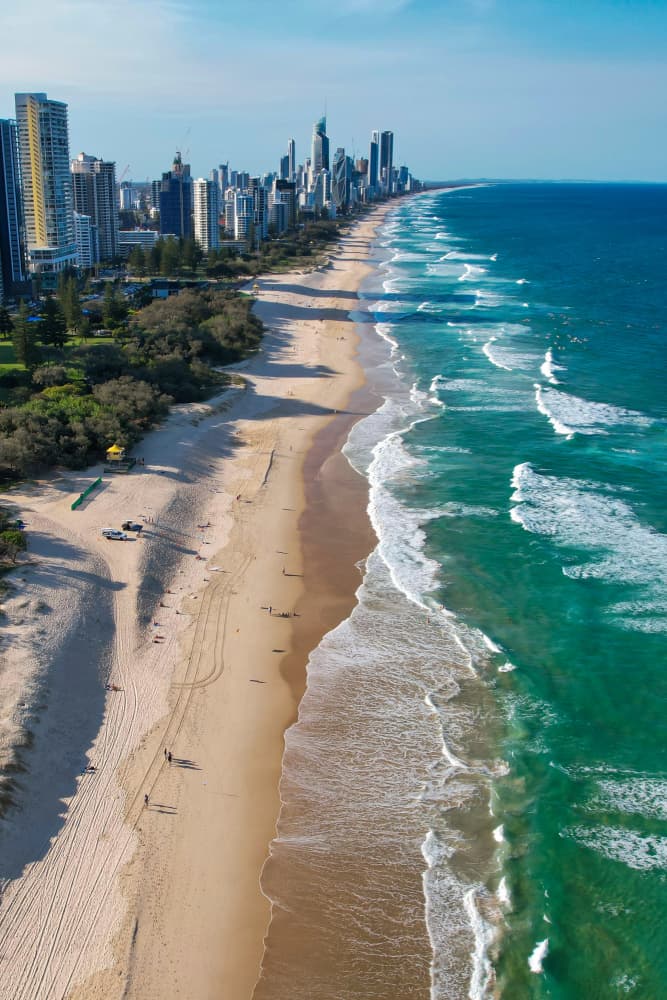 Beachfront City Skyline by Martin Blahák — canvas wall art