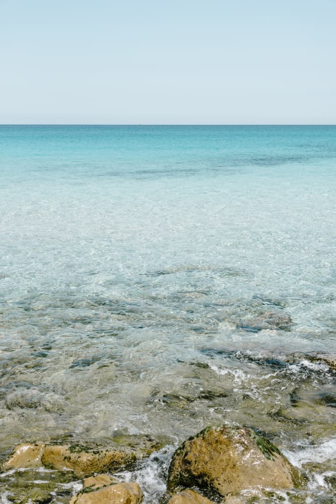 Clear Blue Coastal Waters by Photolovers — canvas wall art