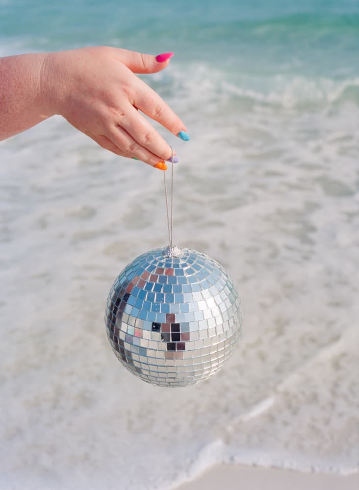 Disco Ball Beach Party by Bethany Young — canvas wall art