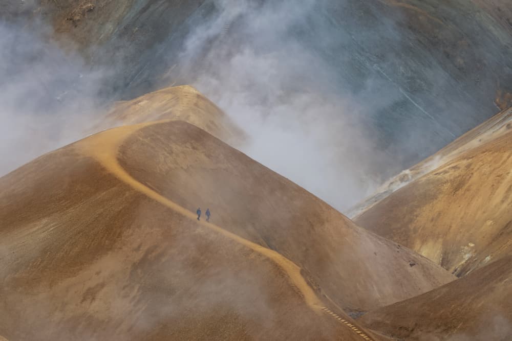 Misty Mountain Path by Bragi Kort — canvas wall art