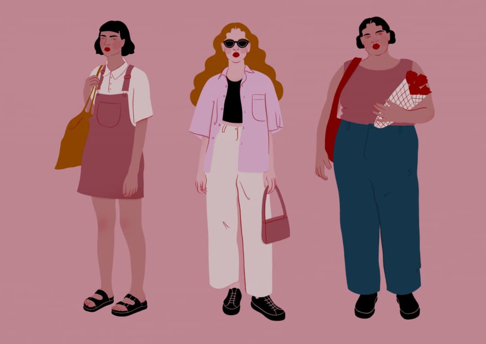 Stylish Diverse Women by Ida Alvarsson — canvas wall art
