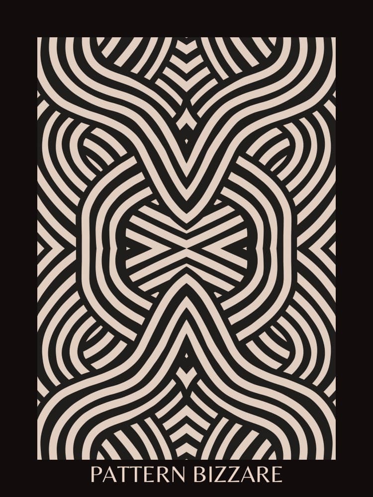 Intricate Line Pattern by Little Dean — canvas wall art