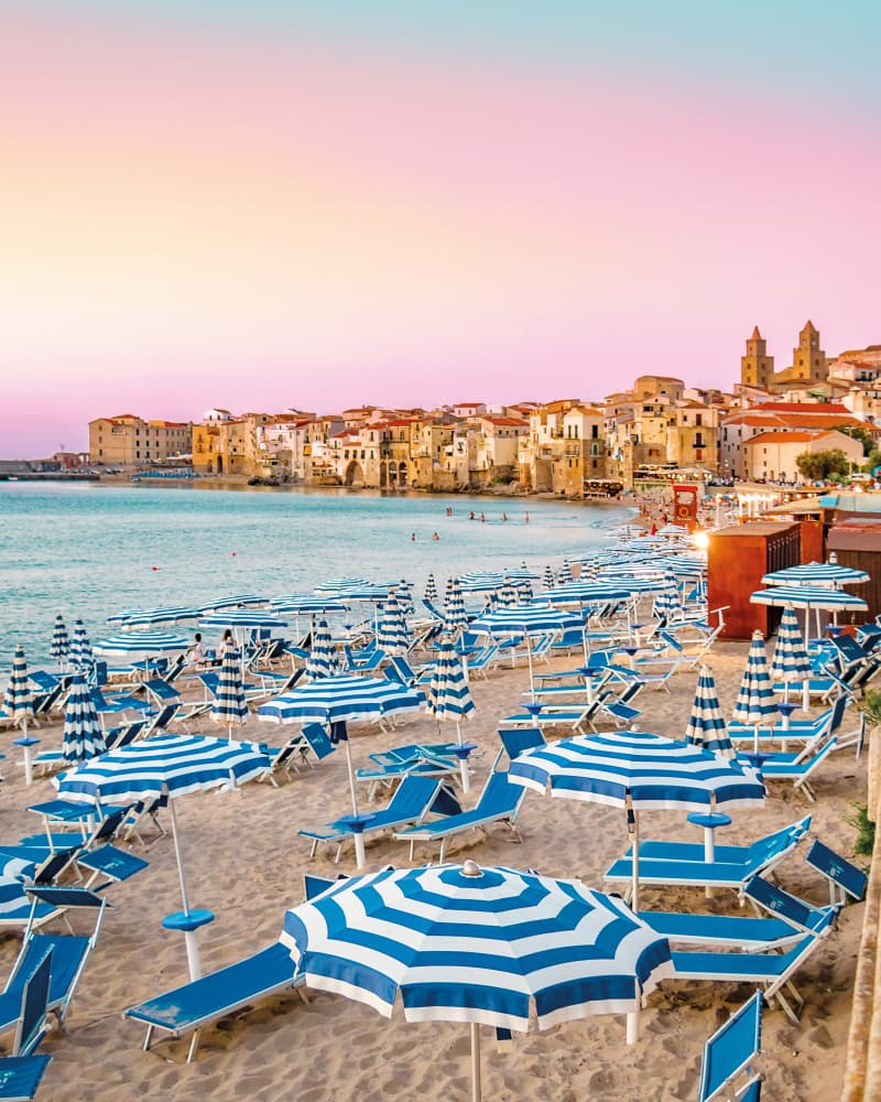 Mediterranean Beach Sunset by Gabor Estefan — canvas wall art