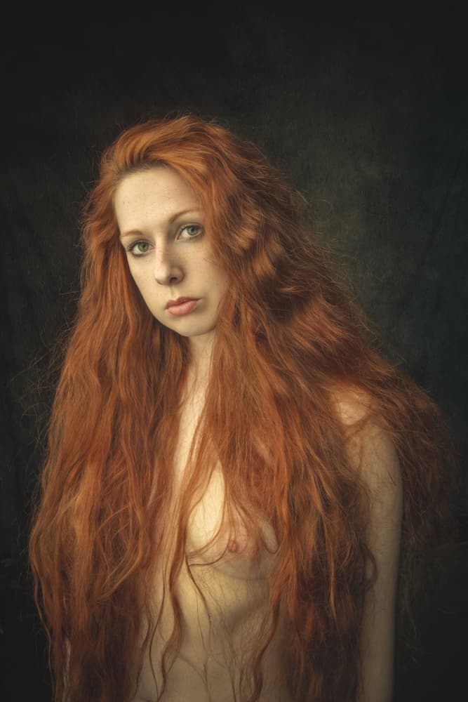 Striking Redhead Portrait by Eddie Kavanagh — canvas wall art