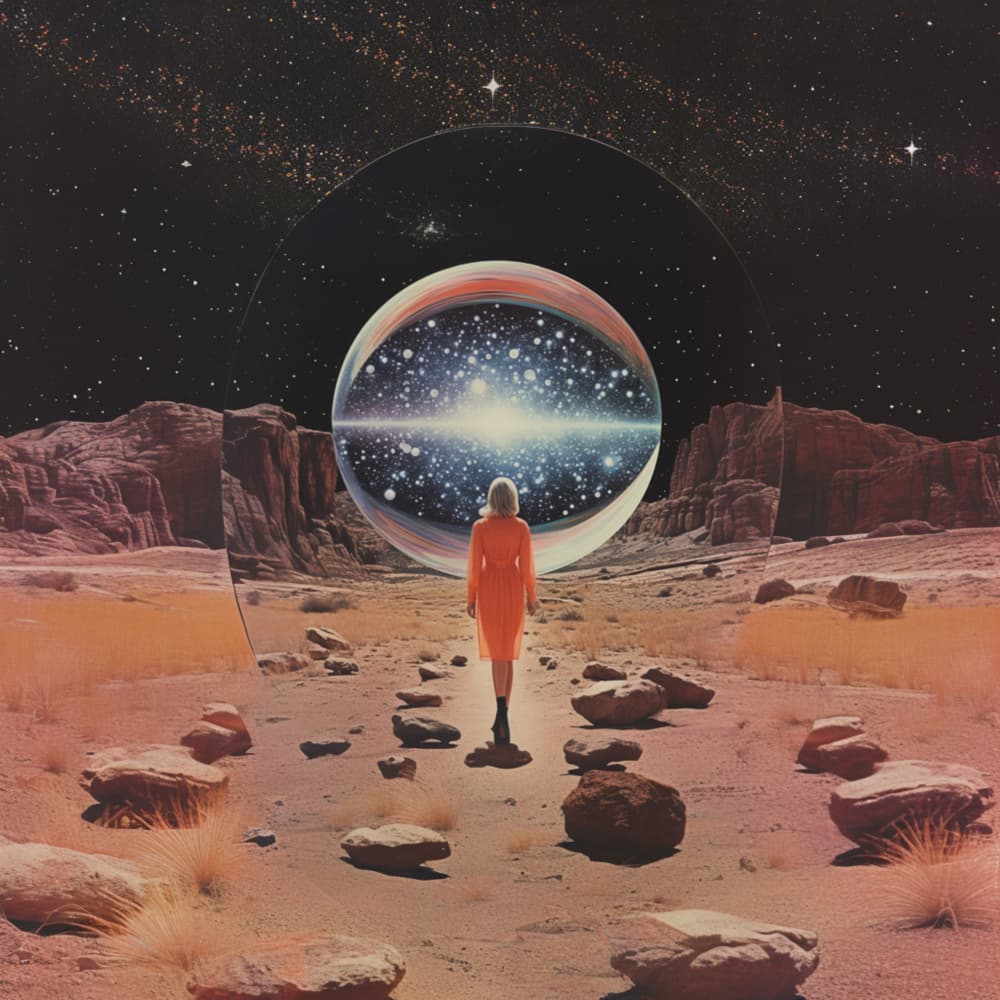 Cosmic Desert Journey by Samantha Hearn — canvas wall art