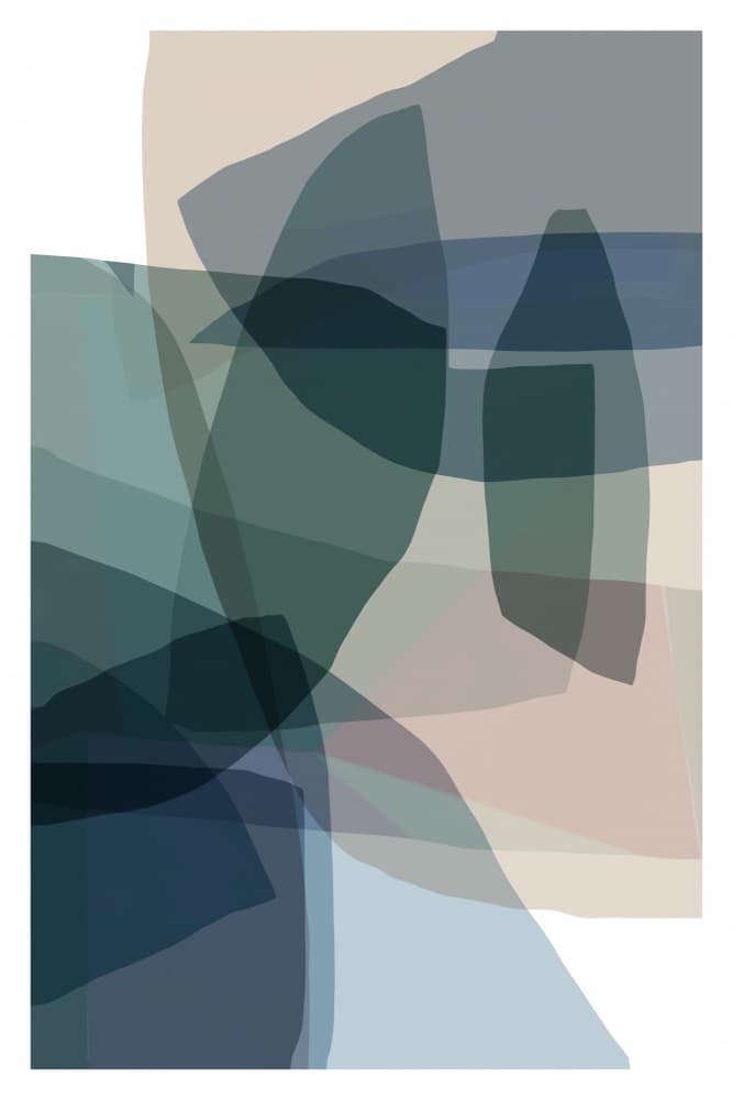 Translucent Abstract Forms by cartissi — canvas wall art