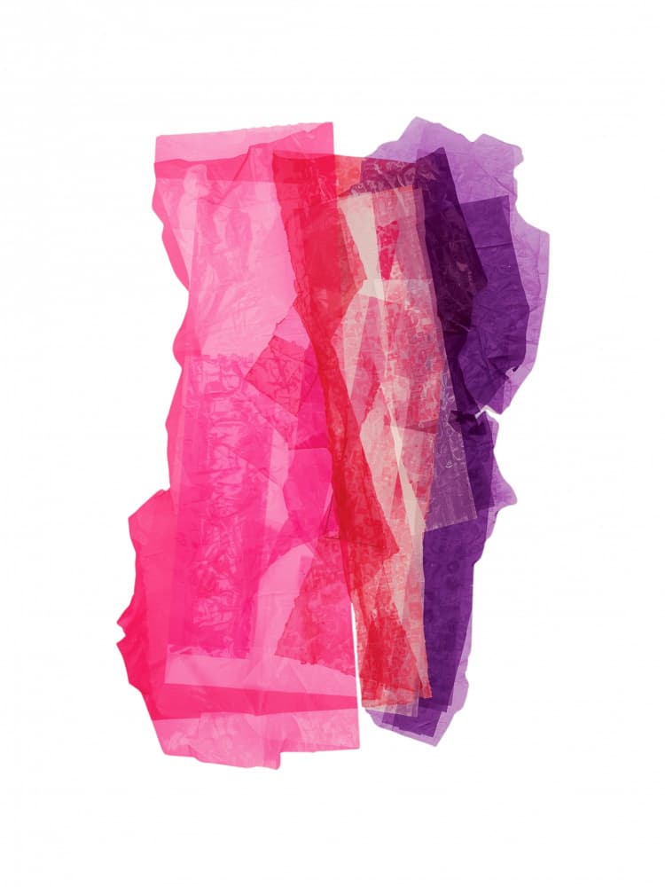 Translucent Paper Layers by Ohkimiko — canvas wall art