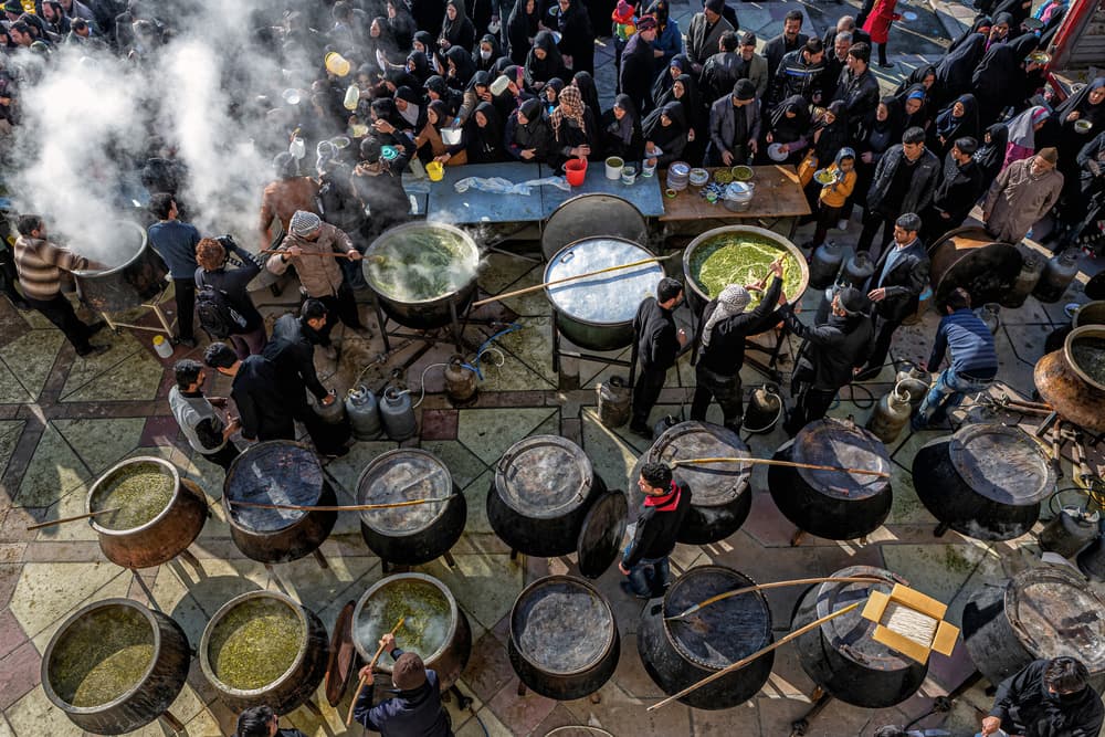 Traditional Outdoor Cooking by Mohammadreza Momeni — canvas wall art