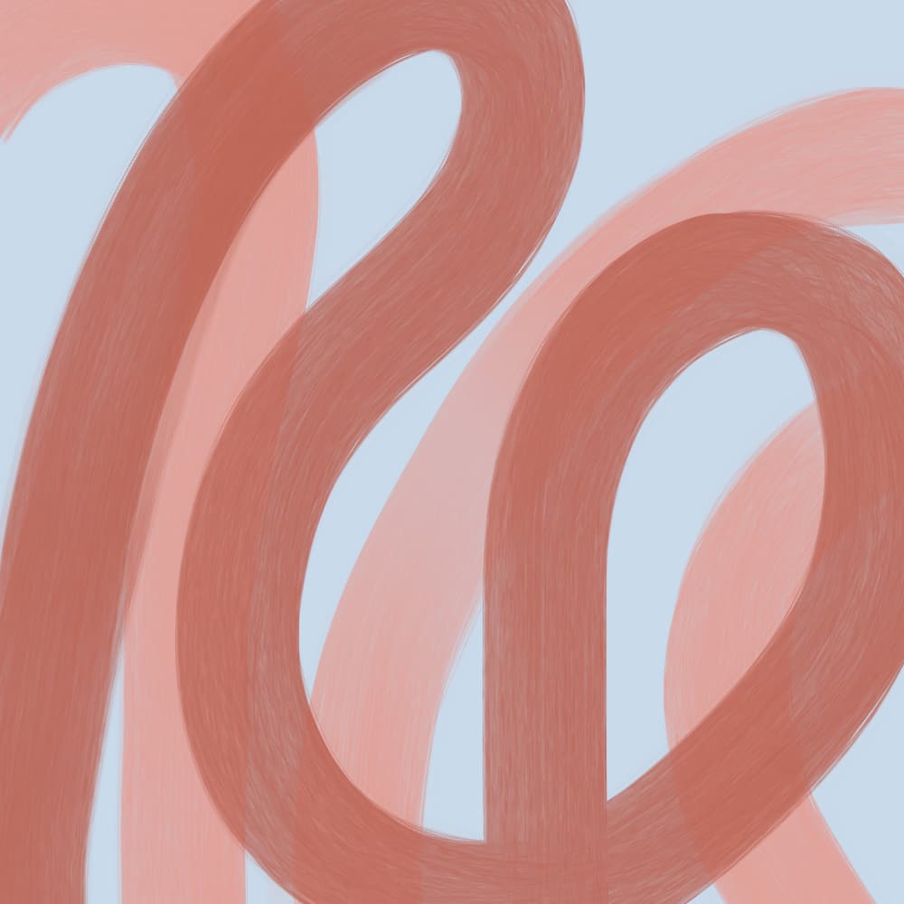 Flowing Terracotta Curves by Studio Palette — canvas wall art