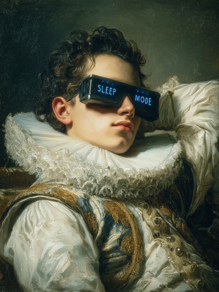 Sleep Mode by Dikhotomy — canvas wall art