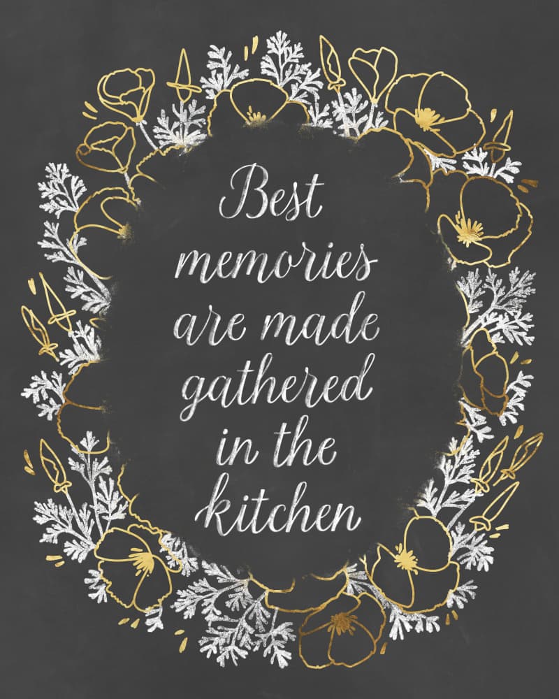 Gathered Kitchen Memories by Rosana Laiz Blursbyai — canvas wall art