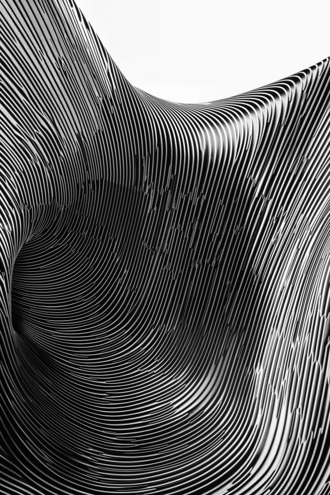Flowing Abstract Lines by Minorstep — canvas wall art