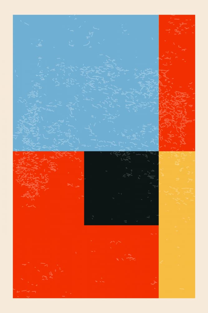 Geometric Color Blocks by jay stanley — canvas wall art