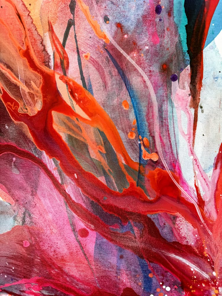 Dynamic Fluid Colors by Anna Viklund — canvas wall art
