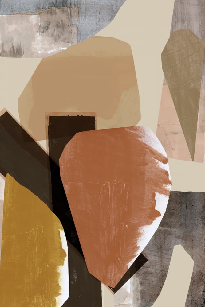 Earthy Geometric Shapes by cartissi — canvas wall art