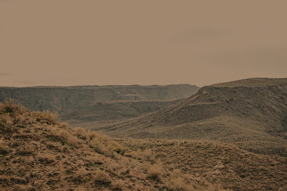 Vast Desert Landscape by Stephanie Klatt — canvas wall art