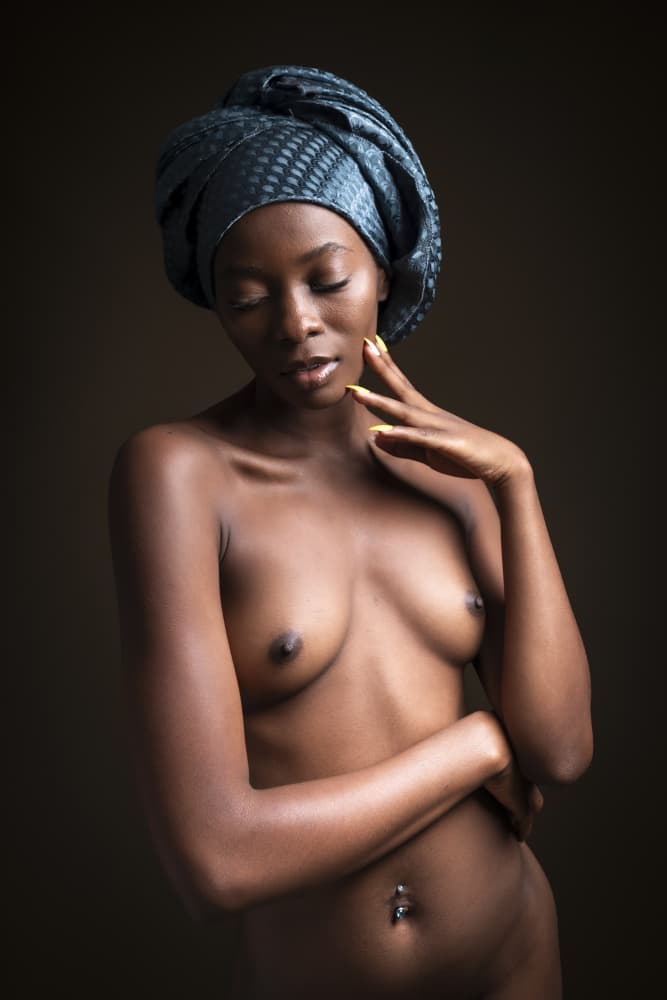 the African girl by Christian Kurz — canvas wall art
