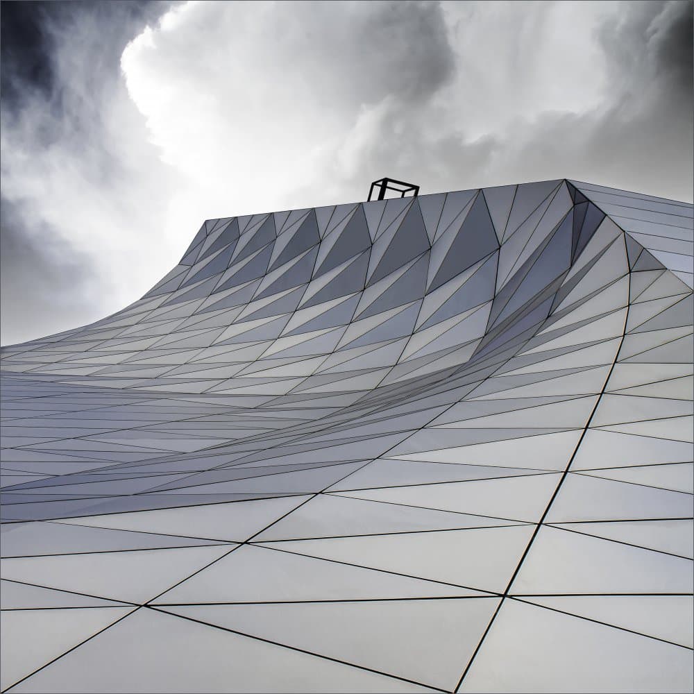 Geometric Building Curve by Gilbert Claes — canvas wall art