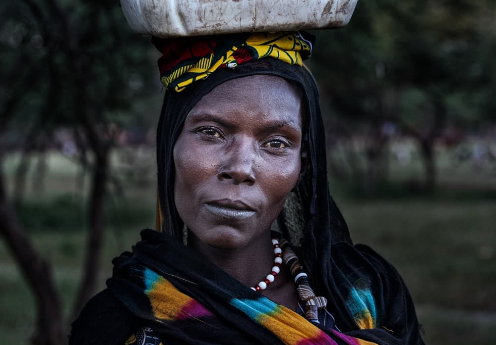 African Woman Portrait by Joxe Inazio Kuesta Garmendia — canvas wall art