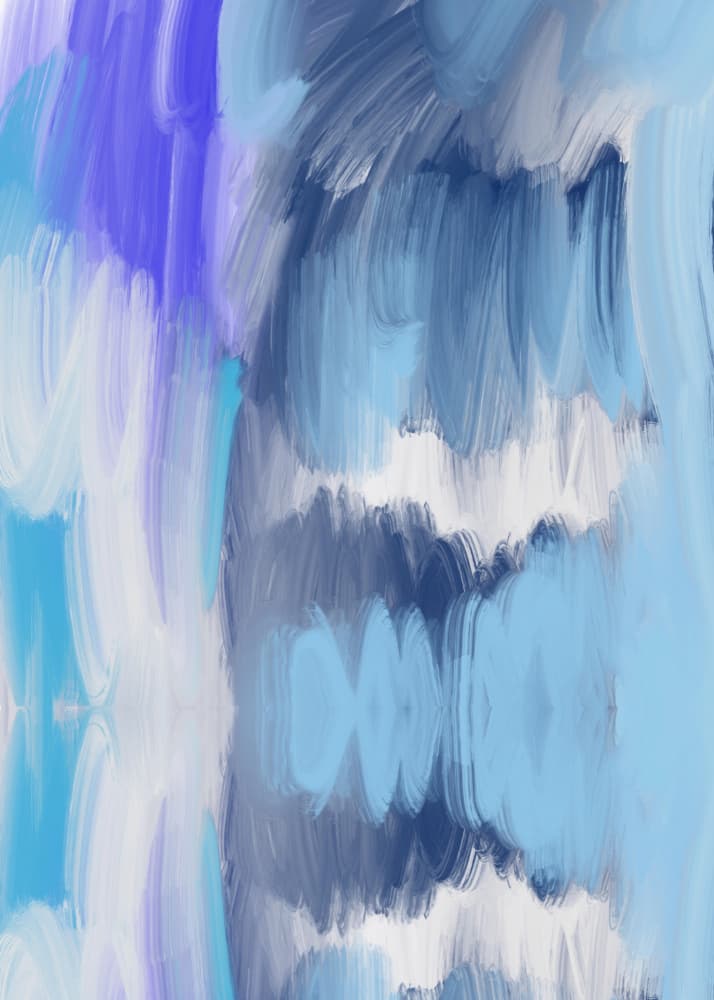 Vibrant Blue Movement by RS LAB STUDIO — canvas wall art