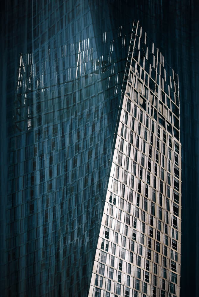 Modern City Geometry by Hans-Wolfgang Hawerkamp — canvas wall art