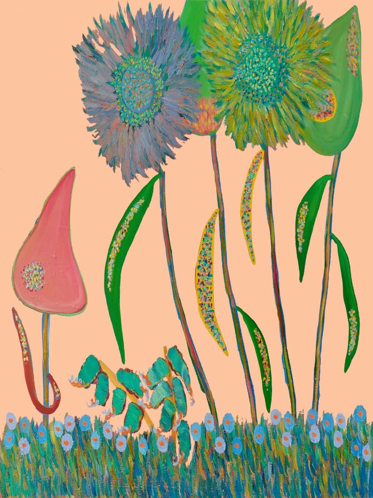 Prettypink Land by Helen Joynson — canvas wall art