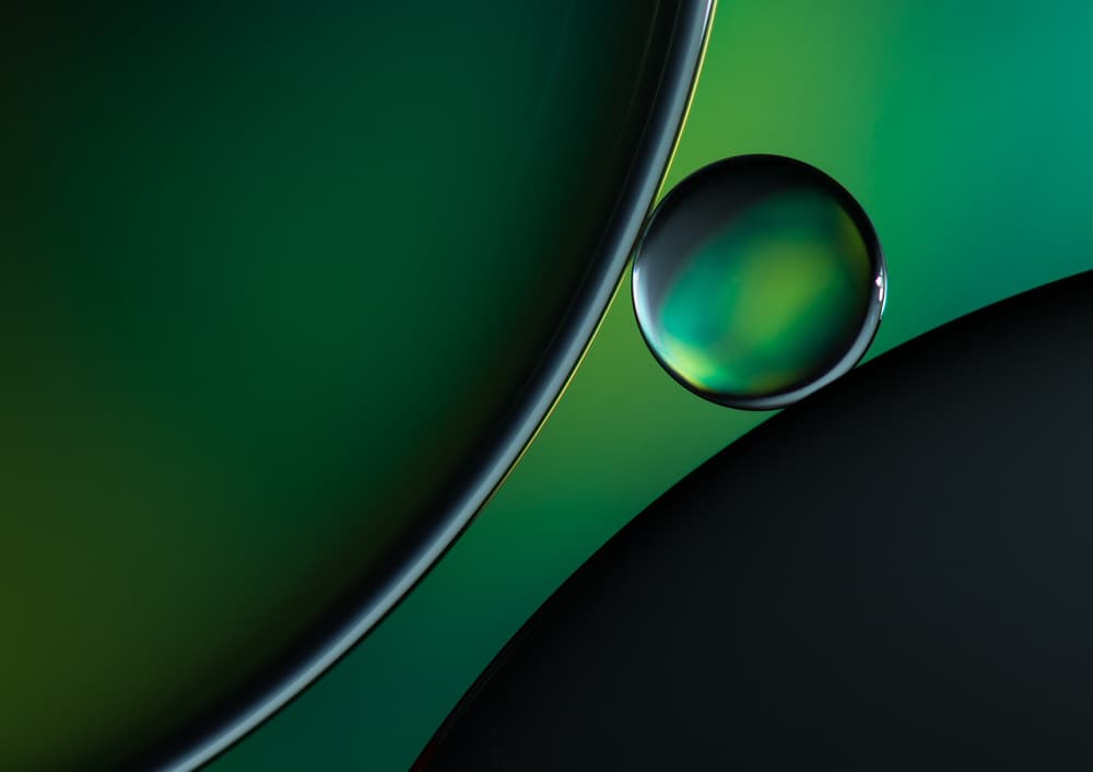 Deep Green Sphere by Jacqueline Hammer — canvas wall art