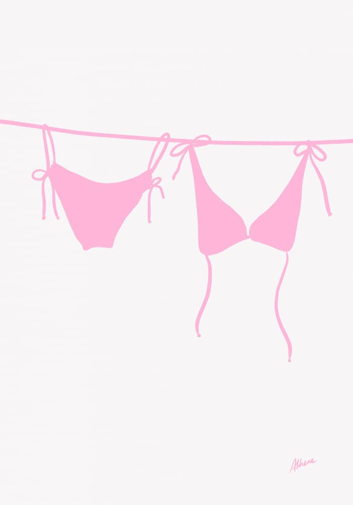 Pink Bikini by Athene Fritsch — canvas wall art