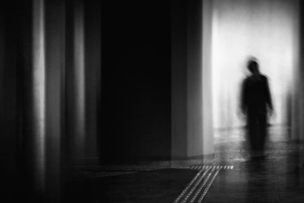 Mysterious Blurred Figure by Teruhiko Tsuchida — canvas wall art