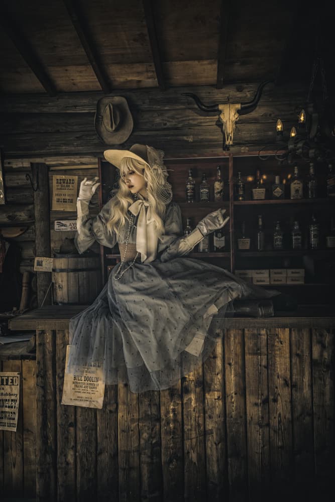 Western Saloon Woman by KOIKI — canvas wall art