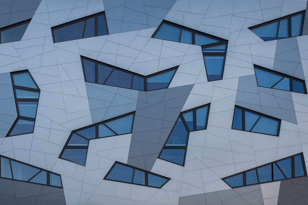 Modern Geometric Facade by Theo Luycx — canvas wall art