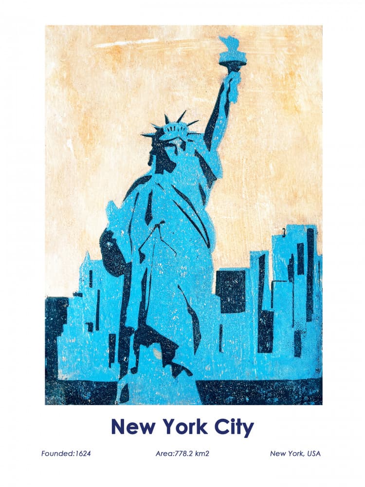 New York City by Christina Misuro — canvas wall art