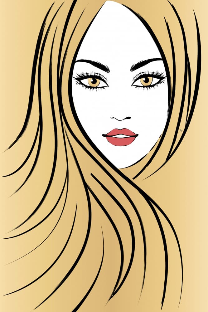 Captivating Blonde Beauty by Martina — canvas wall art