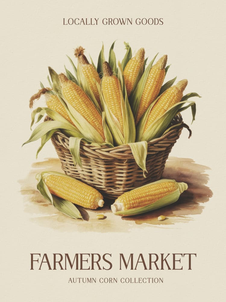 Autumn Corn Harvest by Andreas Magnusson — canvas wall art