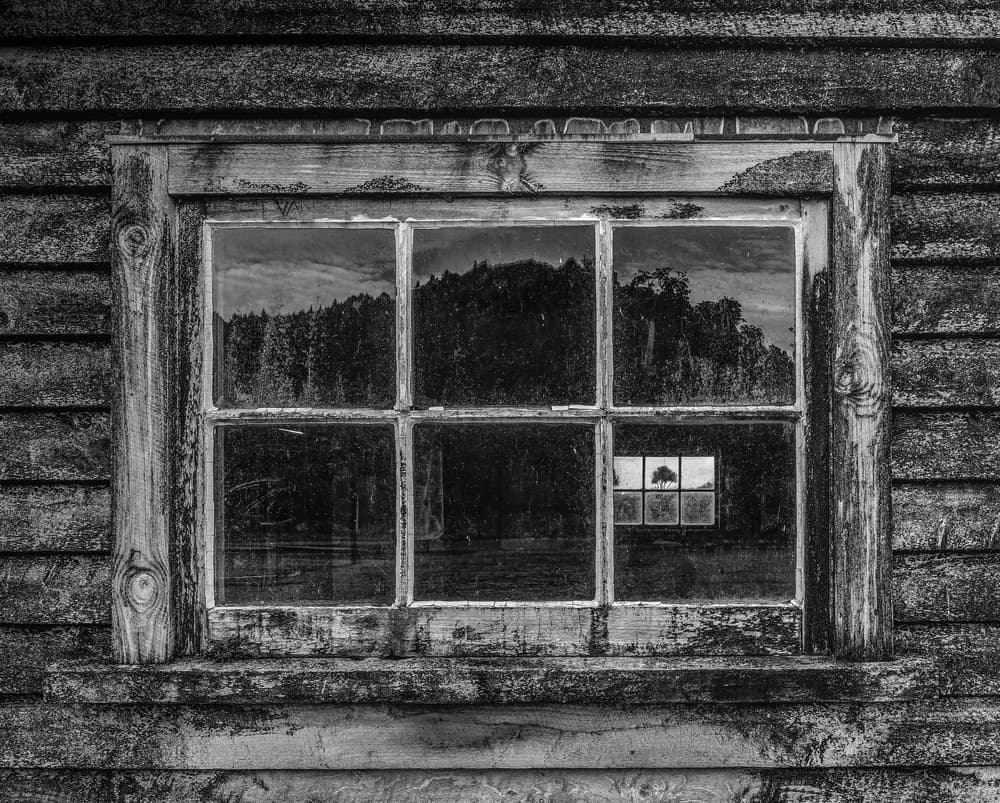 Rustic Window Reflections by Andreas Agazzi — canvas wall art