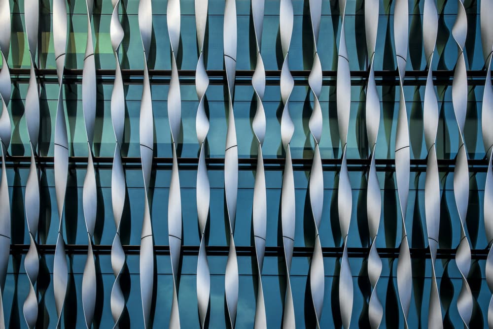 Sleek Architectural Rhythm by Linda Wride — canvas wall art