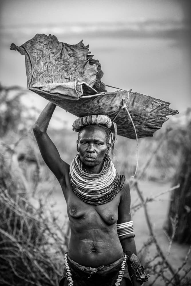 African Tribal Woman by Trevor Cole — canvas wall art