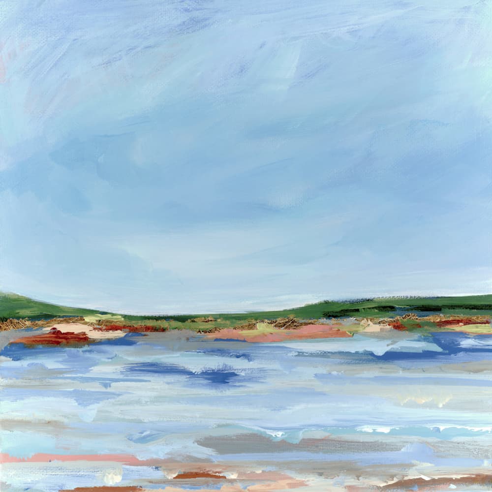 Abstract Coastal Serenity by Nicole Walsh — canvas wall art