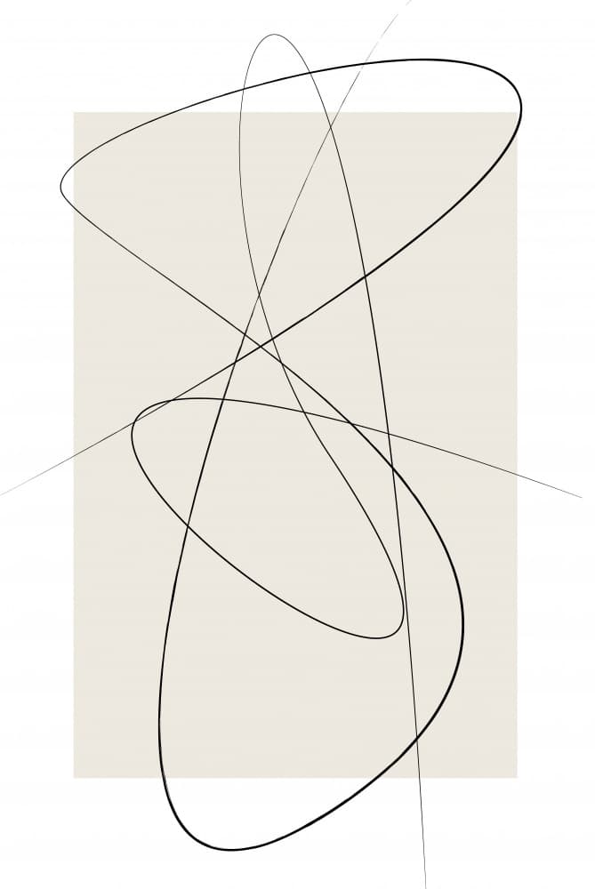 Flowing Abstract Lines by Oju Design — canvas wall art