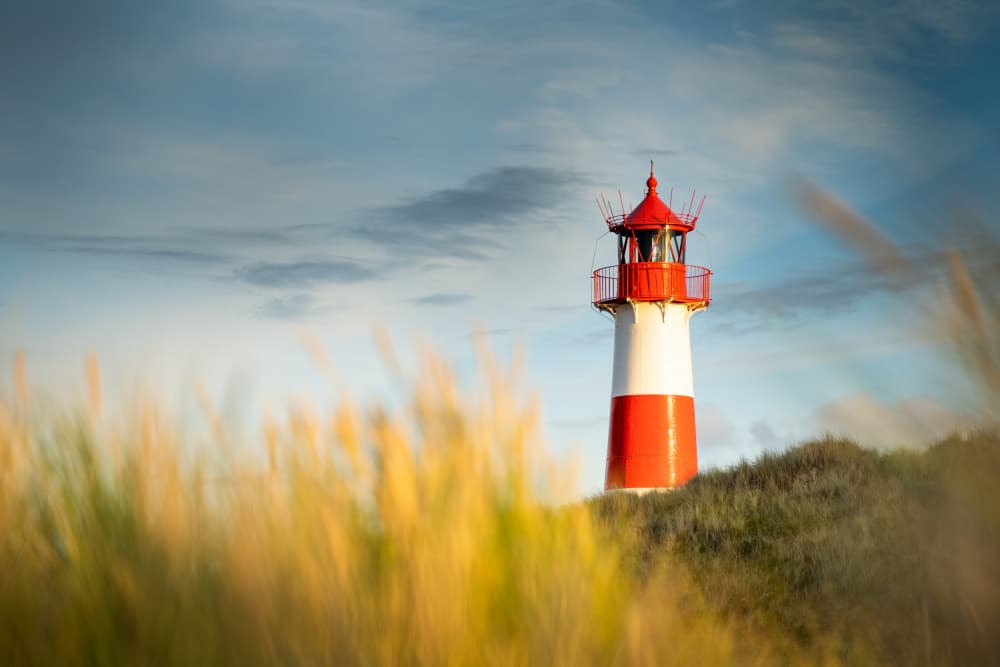Serene Coastal Lighthouse by Ulrike Eisenmann — canvas wall art