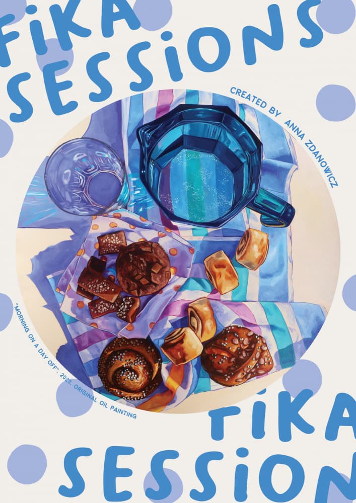 Morning Fika Treats by Anna Zdanowicz — canvas wall art