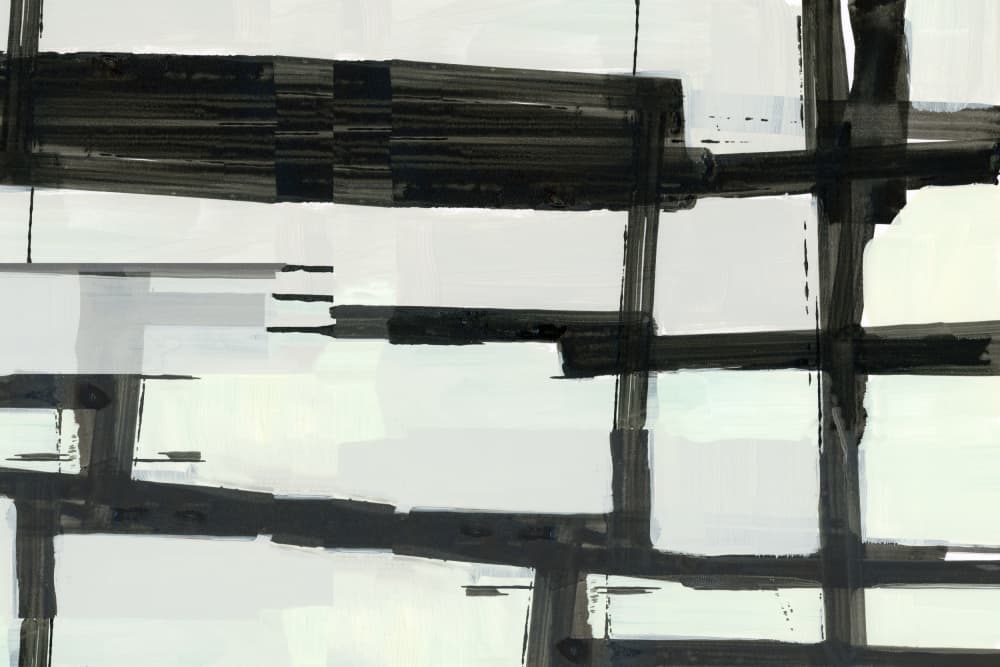 Dark Abstract Grid by cartissi — canvas wall art