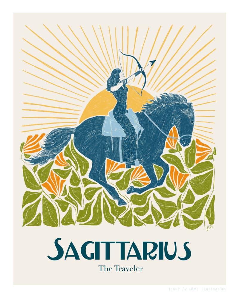 Jlr Sagittarius Copy by Jenny Liz Rome — canvas wall art