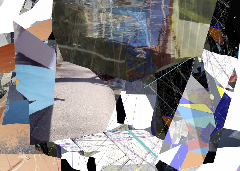 Fragmented Urban Abstraction by Stefan Fransson — canvas wall art
