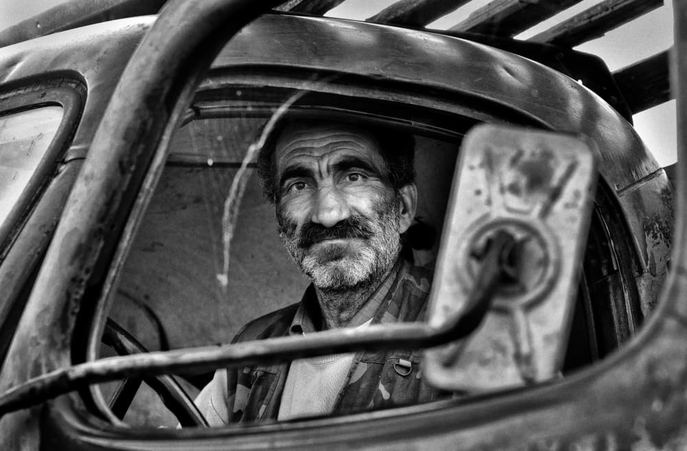 Weathered Truck Driver by Garik — canvas wall art