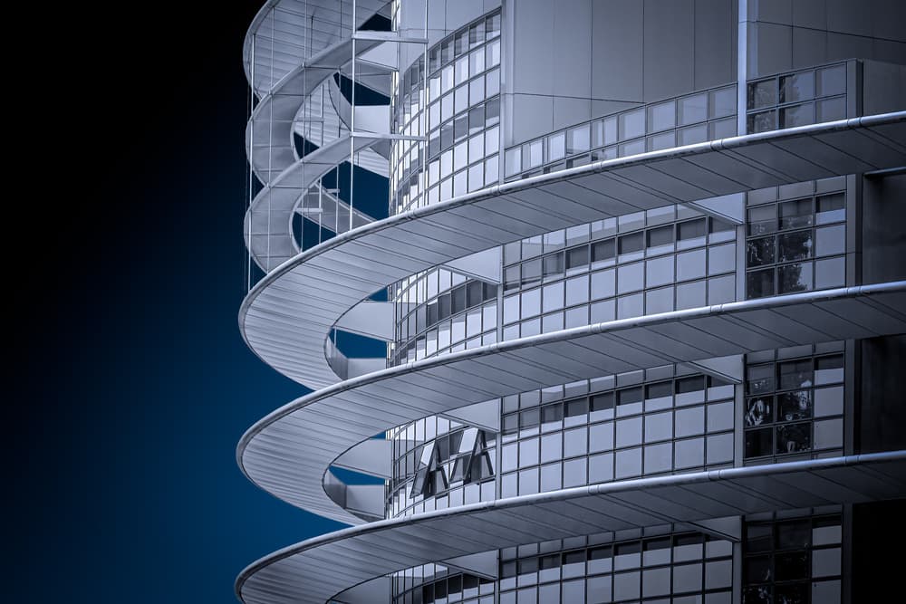 Modern Spiral Architecture by Dieter Reichelt — canvas wall art