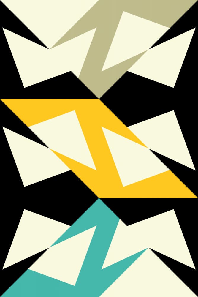 Bold Geometric Pattern by Petr Strnad — canvas wall art