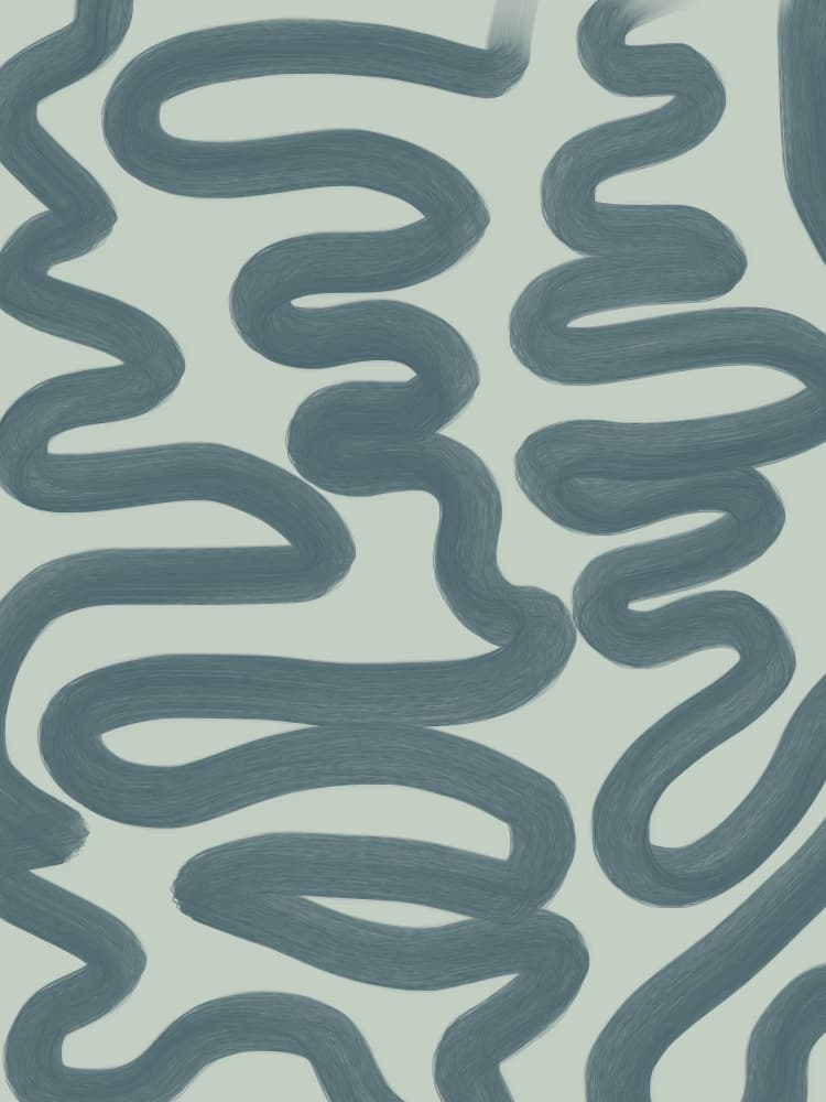 Modern Wavy Flow by Studio Palette — canvas wall art