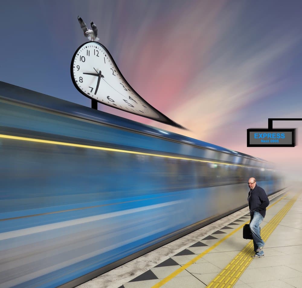 Melting Time Travel by Peter Hammer — canvas wall art