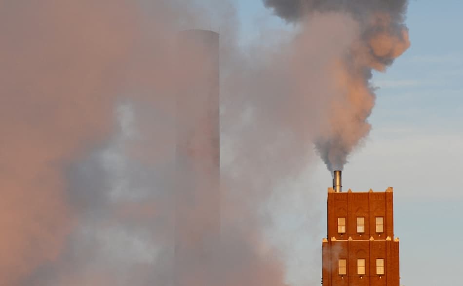 Industrial Smoke Rising by Andre Pelletier — canvas wall art